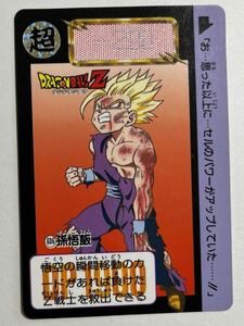 ドラゴンボールZ カードダス 本弾 第15弾 勝利！金色の戦士誕生！！ 606 孫悟飯 1993年 当時物 ドラゴンボールカード BANDAI バンダイ