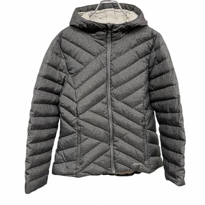 エディーバウアー Eddie Bauer ダウンパーカー ダウンジャケット 長袖 ナイロン×ポリ(ダウン80%＋フェザー20%) M ヘザーグレー レディース