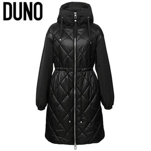デュノ DUNO 中綿コート ジャケット レディース ブラック サイズ44 XARI VARANO BRA 新品