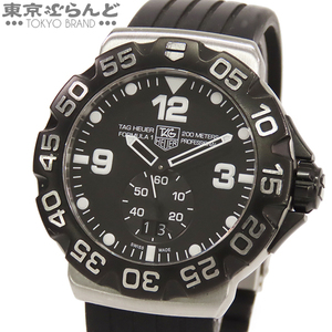 101768984 1円 タグホイヤー TAG HEUER フォーミュラ1 グランドデイト WAH1010 ブラック SS ラバー 腕時計 メンズ クォーツ