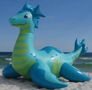 【1円スタート】PuffyPaws Inflatable sea dragon シードラゴン 空ビ 空気ビニール ドラゴン フロート