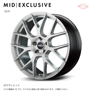 RMP 027F アルミホイール 1本 20x8.5 +38 114.3 5H(3Dブラッシュド) / 20インチ MID