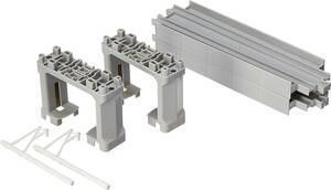プラレール 高架直線レール(2本入・ブロック橋脚(グレー)2個付) R-26