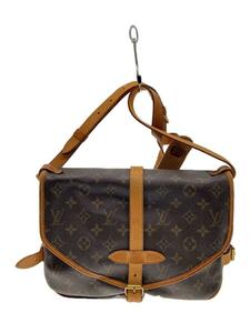 LOUIS VUITTON◆1)ソミュール30_モノグラム・キャンバス_BRW/PVC/BRW