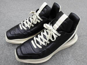 レア!! RICK OWENS Geth Runner Sneaker SIZE 44 BLACK/WHITE 