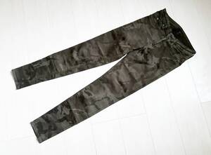 HYSTERIC GLAMOUR ヒステリックグラマー パンツ 迷彩 カモ 総柄 スキニー ストレッチ テーパード XS オリーブ JAPANESE LABEL pants △1162