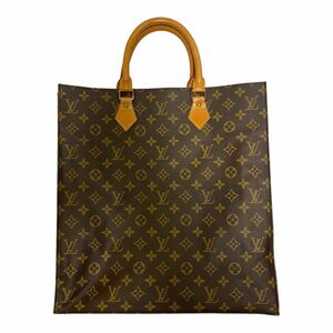 【鑑定品】LOUIS VUITTON M51140 モノグラム サックプラ カバン ハンドバッグ トートバッグ モノグラムキャンバス レディース ブラウン