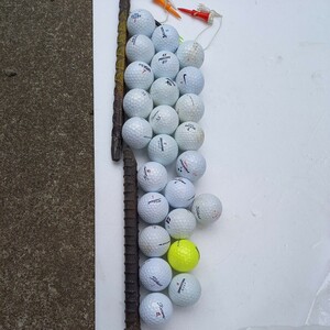 ロストボール ゴルフ練習 ゴルフボール　25こ　まとめて　ティー少し　送料520 　ゴルフ　ボール