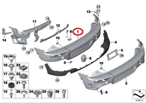 BMW MINI ミニ リアバンパー 純正 51127422838. OEナンバー 51127422838