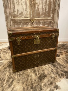 4 フランス LouisVuitton ルイヴィトン アンティーク ビンテージ シューズケース 激レア コレクター 本物 トランク モノグラム 美術品