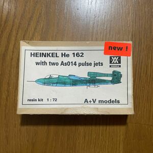 ○ A+V Models 1/72 He162 with two As014 plus jets ハインケル　パルスジェット　ガレージキット レジンキット○