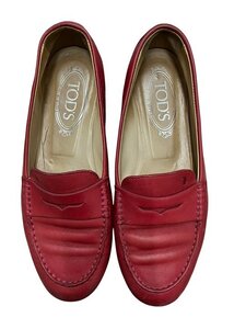 TOD’S トッズ レディースローファー 36 1/2　23.5ｃｍ　赤　