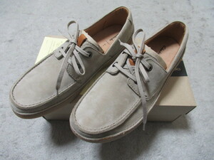 新品　クラークス　clarks　デッキシューズ　Oakland Sun　Desert Nubuck　UK8　26cm　全国送料1040円　ベージュ