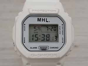 MHL .× CASIO G-SHOCK DW-5600VT カシオ ジーショック コラボ エムエイチエル マーガレットハウエル 白 ホワイト