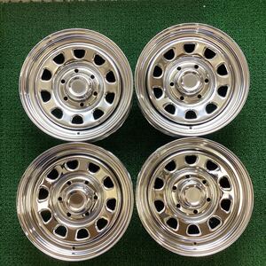 【791】ハイエース用 社外スチールホイール 16x7J+35? 139.7-6H 中古品4本