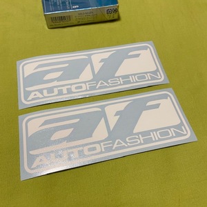 ２枚　Autofashion USA ★白★　抜きステッカー　オートファッション　USDM　VIP