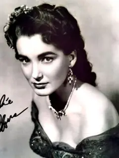 ジュリー・アダムス直筆サイン入り超 特大写真…怒りの河…Julie Adams