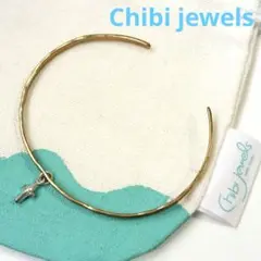 【美品✨】Chibi jewels/チビジュエルズ　バングル　クロス×ゴールド