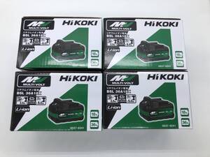 送料無料 純正 未使用品 4個セット HiKOKI ハイコーキ リチウムイオン電池 BSL36A18X 第2世代マルチボルト蓄電池 バッテリー 36V 18V