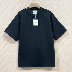 高級ヨーロッパ製※定価2万◆ブルガリア発※RISELIN 半袖Tシャツ 綿100％ 柔らか 薄手 ゆったり 無地 シンプル スウェット レジャー M/46