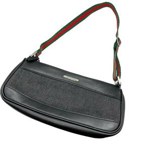 GUCCI グッチ ミニ バッグ ポーチ デニム レザー 92820 002404 ショルダーバッグ