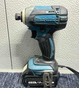 【比較的綺麗】makita マキタ 14.4V 充電式インパクトドライバー TD138D 互換性バッテリー1個付き コードレス 2401