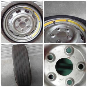 ①【品番911.361.022.11】1985年ポルシェ930カレラ純正スペアタイヤ スチールホイール テンパーporsche spare wheel91136102211ナロー