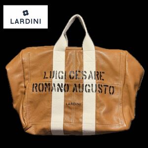 【LARDINI】革製ボストンバッグ　イタリア製　定価90,000円