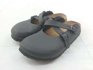 ◇ BIRKENSTOCK Birkis ローリー コンフォート サンダル サイズ 23.0 ブラック レディース P