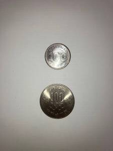 東京五輪1964、札幌五輪1972 記念硬貨　各１枚