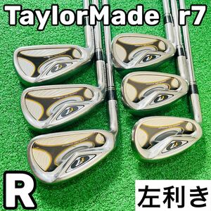 7356 TaylorMade r7 レフティ 左利き アイアン6本セット フレックスR テーラーメイド メンズ 5.6.7.8.9.P 送料無料　匿名配送