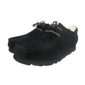 クラークス clarks wallabee GTX ワラビー ゴアテックス ブーツ ローカット GORE-TEX スエード 防水 ビブラムソール 黒 42 26.5cm