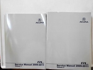 ACURA RL 2009-11 Service Manual Vol.1-2 英語版　北米仕様