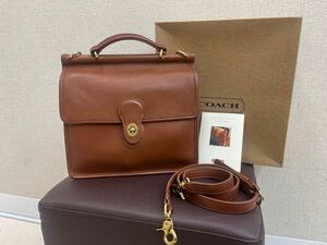 ◎ COACH オールドコーチ ハンドバッグ ショルダーバッグ 2WAY J4C-9927 レザー ブラウン系 ターンロック ヴィンテージ レディース 箱付属