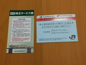 JR東日本　株主優待　割引券　2枚　サービス券　1部　期限　2024年7月1日〜2025年6月30日まで