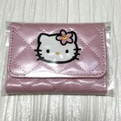 【韓国限定】 Sanrio キティ キルティング 名刺ケース　財布　ピンク
