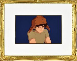 セル画額「天空の城ラピュタ　パズー」　セル画　20×32.8　F:44×55.3　スタジオジブリ　Studio Ghibli