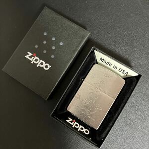 zippo ジッポ　ドック ハンター 1940 Hunter 猟犬　彫刻　シルバー 喫煙具 オイルライター　箱付き　未使用★14