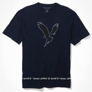 〓ラスト!! アメリカンイーグル/US XXXL/AE Super Soft Graphic Tシャツ/Navy