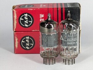 松下電器　12AU7/ECC82　２本　測定データあり　マッチドペア　MATSUSHITA　真空管　19633