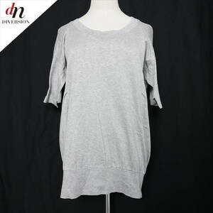 ZUCCa ズッカ コットン 半袖 無地 ロング カットソー Tシャツ GRAY M