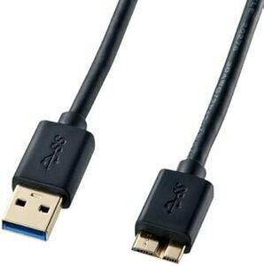 サンワサプライ USB3.0マイクロケーブル(A-MicroB) 1.8m ブラック KU30-AMC18B