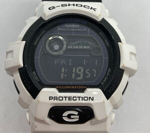 673-0612 CASIO 腕時計 G-LIDE G-SHOCK タフソーラー GWX-8900B ラバーベルト ブラック 稼働品