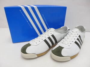 mf61) adidas 015698 ITALIA アディダス イタリア 3ライン レザー スニーカー ヴィンテージ ITALIAロゴ無し 2003年製 27cm