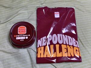 新品　バーガーキング　ワンパウンダーTシャツ&貴重ワッパーケース&ステッカー　THE ONE POUNDER DX MAXI BURGER KING 食べたい放題