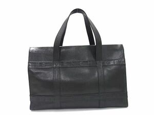 1円 ■美品■ GIVENCHY ジバンシィ レザー ハンドバッグ トートバッグ レディース メンズ ブラック系 AY5994