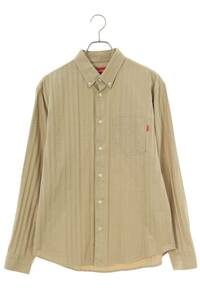 シュプリーム SUPREME 20AW Jacquard Stripe Twill Shirt サイズ:M ロゴジャガードストライプツイル長袖シャツ 中古 BS99