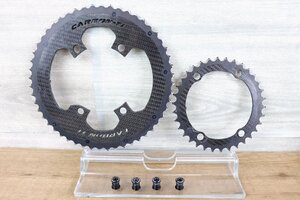 CARBON-Ti X-Ring ROAD　52-34T　11S/12S対応　BCD110ｍｍ　シマノ　4アーム用　カーボン/アルミ　チェーンリング　cicli17　91