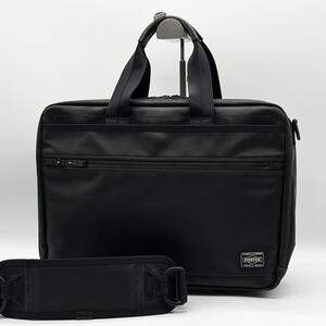 【良品】PORTER ポーター 吉田カバン クラウド ビジネスバッグ 2way ナイロン フォーマル 通勤 通学 ビンテージ メンズ ブラック FD220610