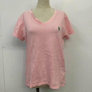 RALPHLAURENSPORT M ラルフローレンスポーツ Tシャツ 半袖 Vネック T Shirt 桃 / ピンク / 10068484